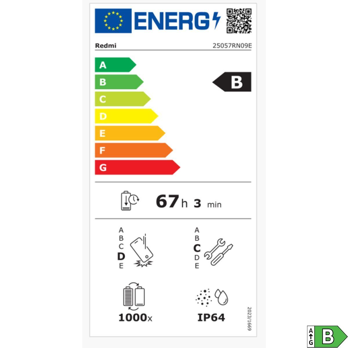 Picture of Smartphone Xiaomi Redmi 15 5G 8 GB RAM 256 GB 6,9" Black Midnight black