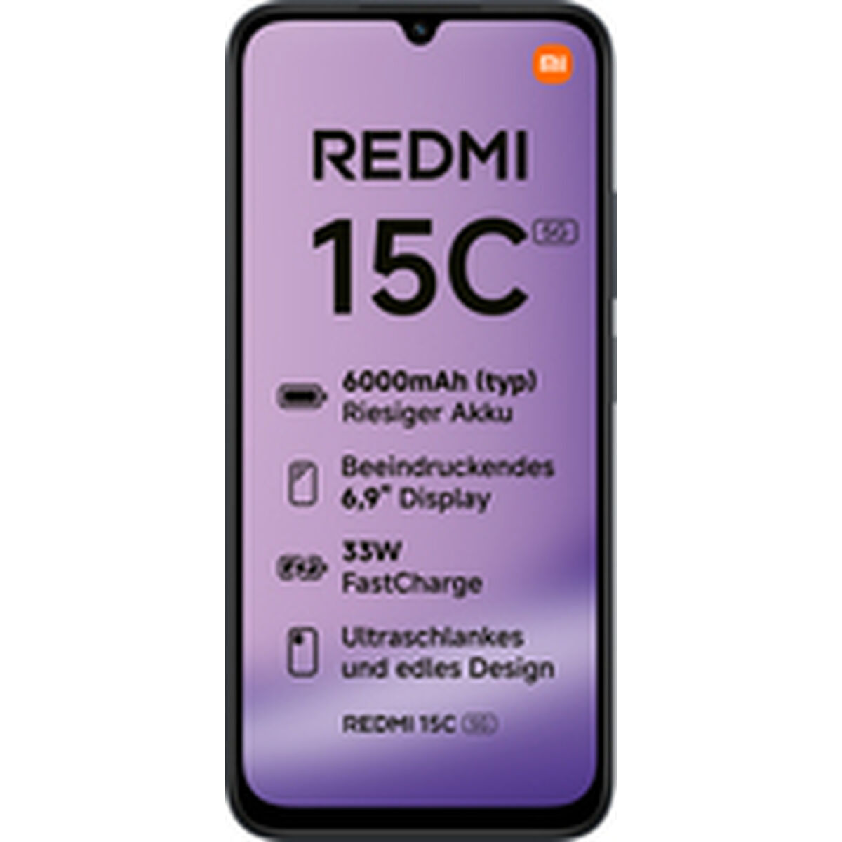 Image de Smartphone Xiaomi Redmi 15C Octa Core 4 GB RAM 128 GB Black 6,9"