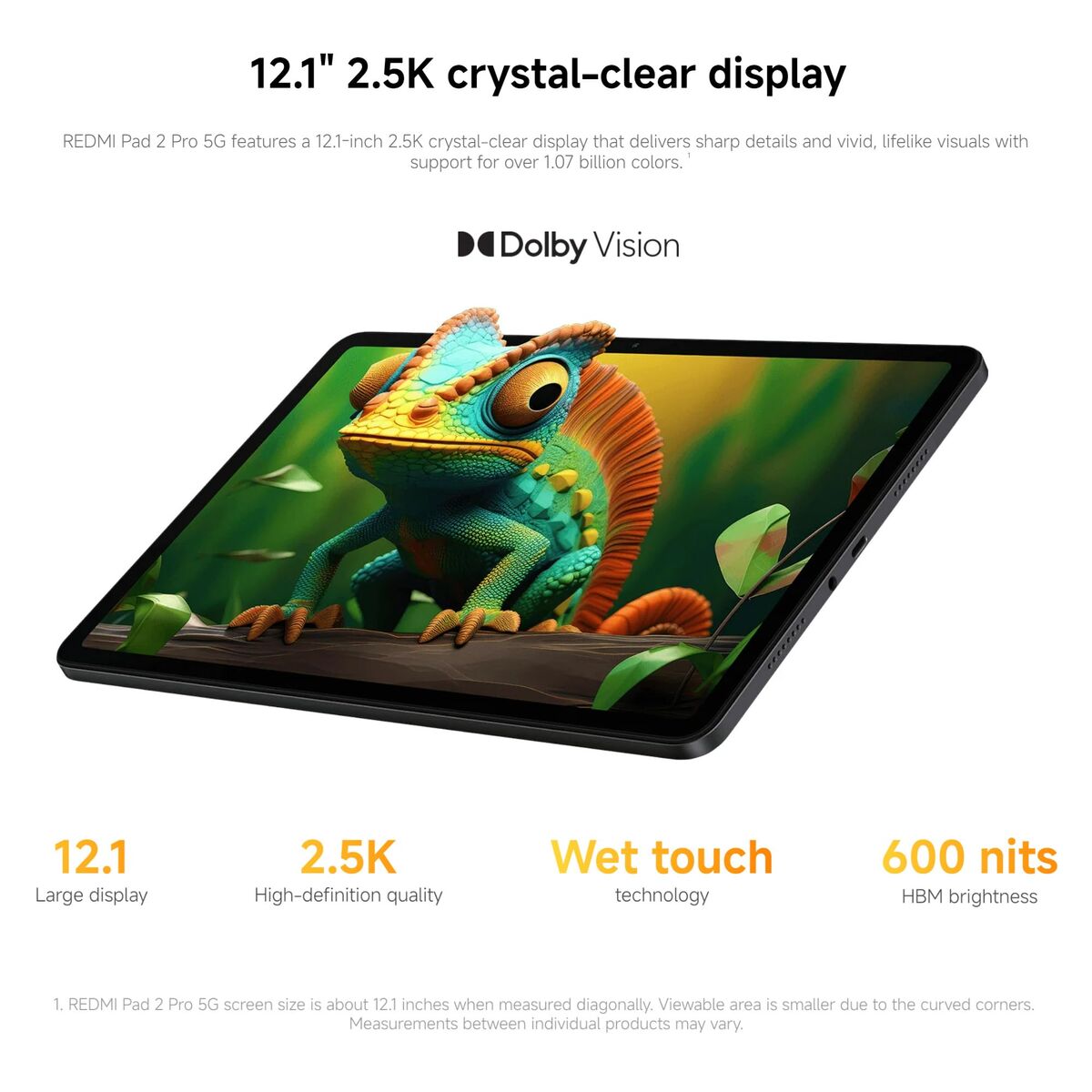 Bild von Tablet Xiaomi Redmi Pad 2 Pro 12,1" Octa Core 8 GB RAM 256 GB Grey