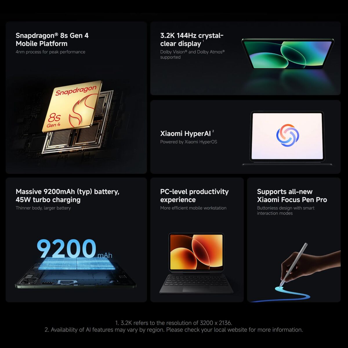 Bild von Tablet Xiaomi Pad 8 8 GB RAM 128 GB Blue