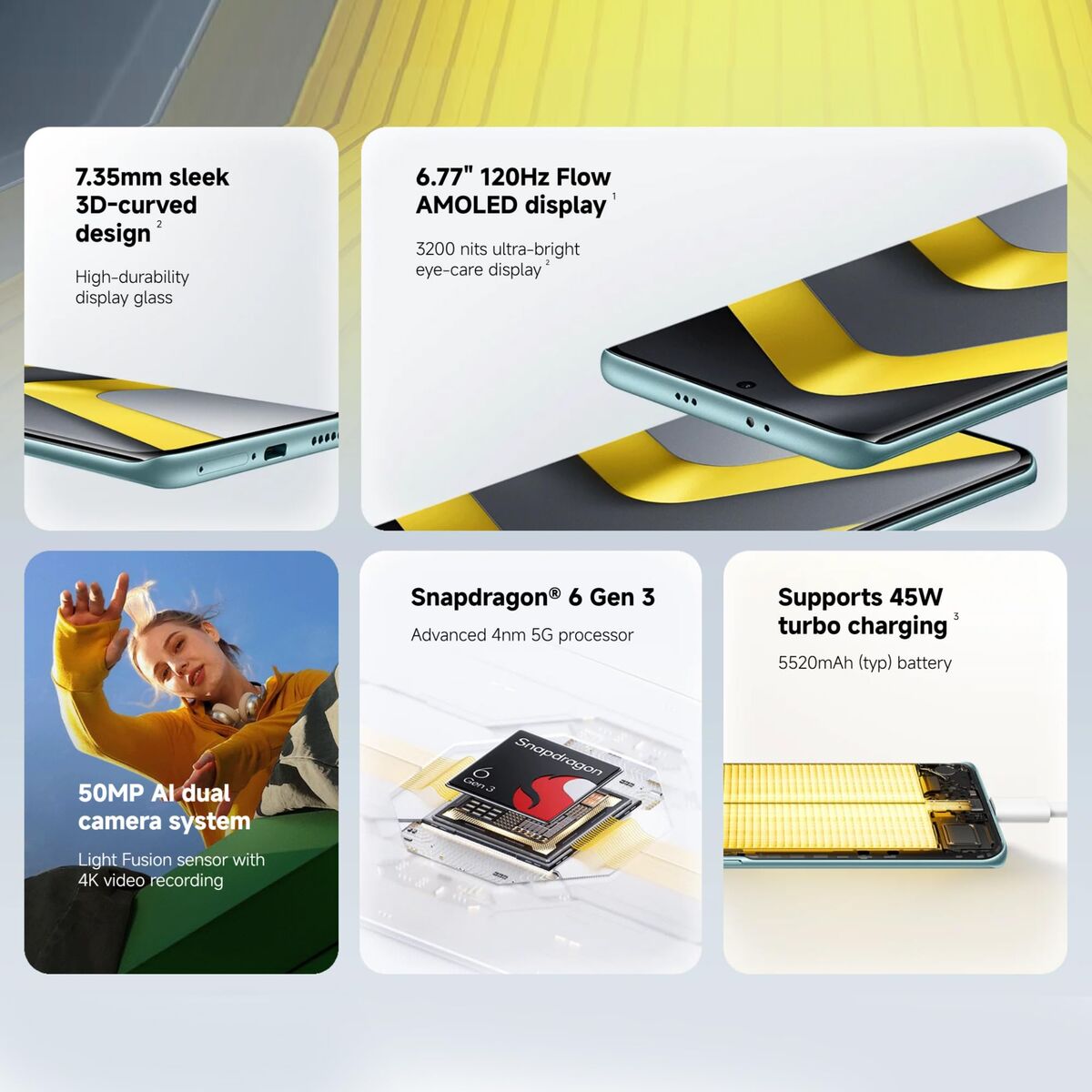 Obrazek Smartphone Poco M8 8 GB RAM 256 GB Silver