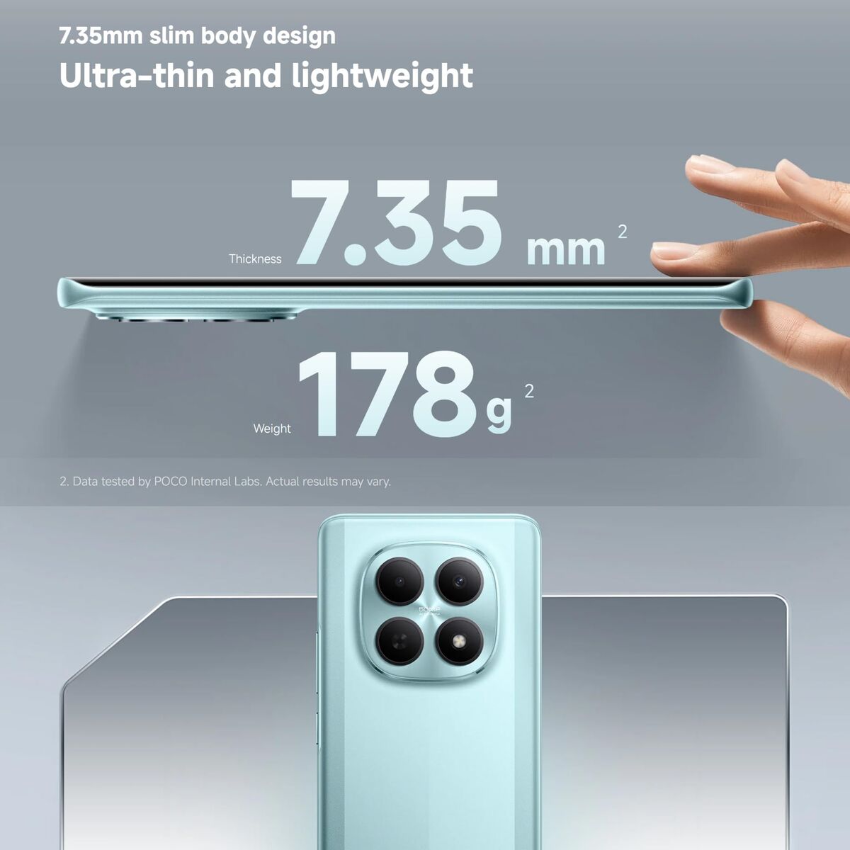 Obrazek Smartphone Poco M8 8 GB RAM 256 GB Silver