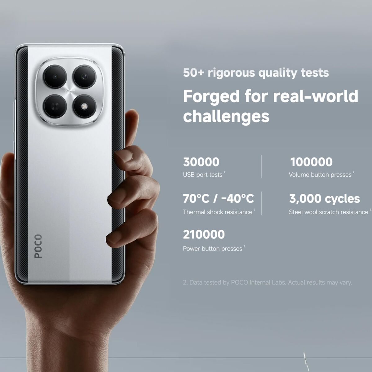 Obrazek Smartphone Poco M8 8 GB RAM 256 GB Silver