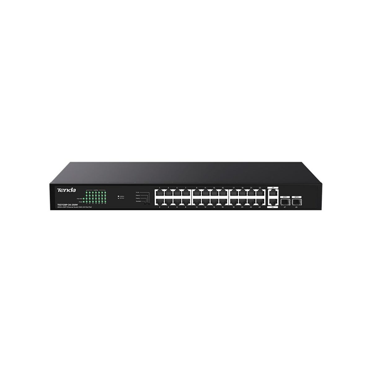 Si vous êtes à la recherche de nouvelles tendances sur le marché, nous vous présentons Switch Tenda TEG1128P-24-250W ! Produit à brancher: OuiType: SwitchType de prise: Prise EUConnexions: RJ45 x 26Connectivité: Gigabit EthernetCertificat: RoHSCETension d'entrée AC: 100-240 V