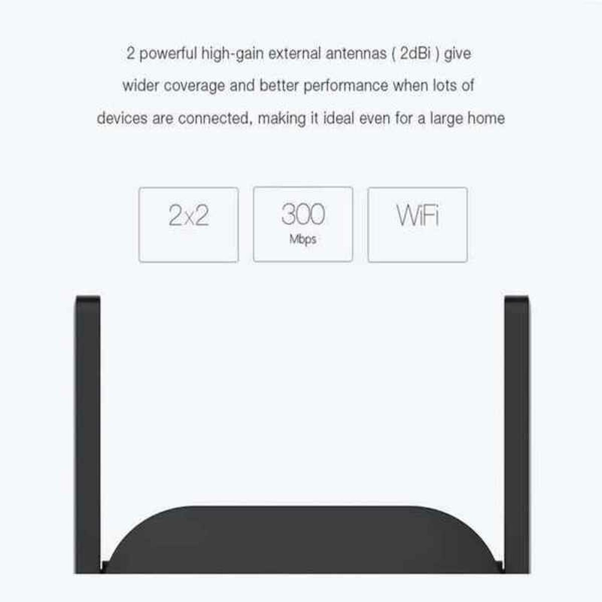 Picture of Wi-Fi Amplifier Xiaomi DVB4235GL Black 300 Mbps