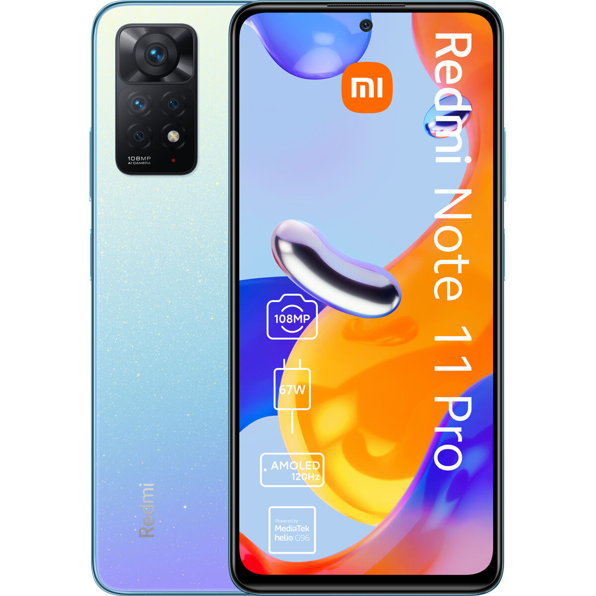 Smartphone Xiaomi Redmi Note 11 Pro 6,67" 64 GB 128 GB 6 GB RAM Helio G96 Blue