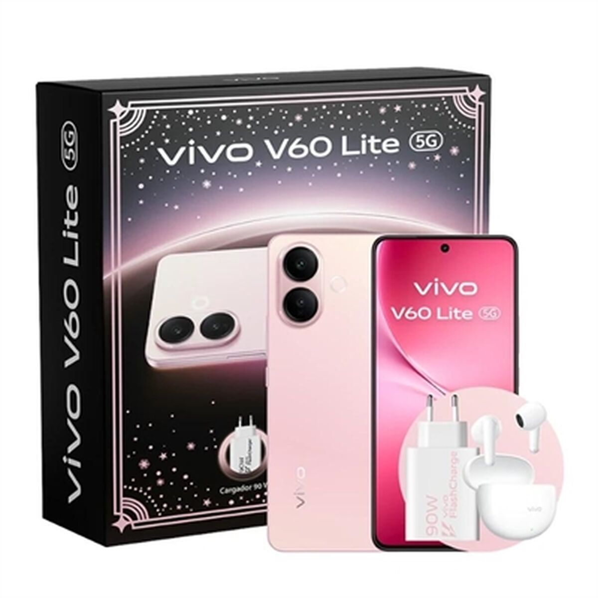 Picture of Smartphone Vivo V60 Lite 5G 6,7" Mediatek Dimensity 7300 8 GB RAM 256 GB Pink