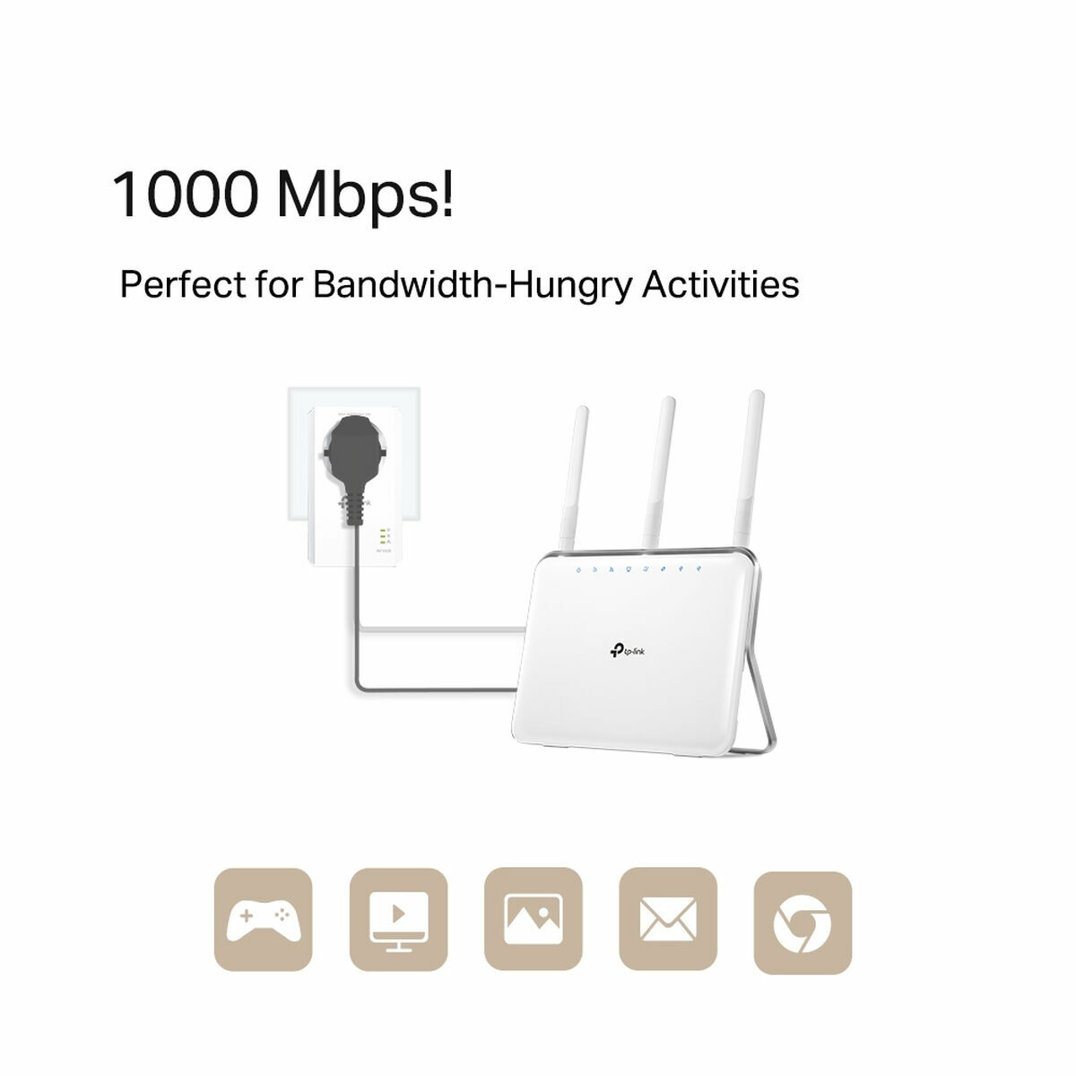 Afbeeldingen van Power Line TP-Link TL-PA7017P