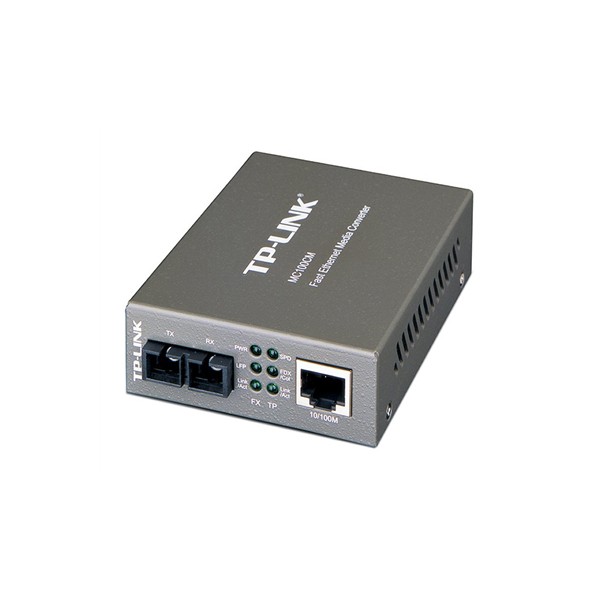 Convertidor de Medios Multimodo TP-Link MC100CM 100 Mbps Gris
