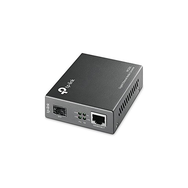 Convertidor de Medios Multimodo TP-Link MC220L 1000 Mbps Gris