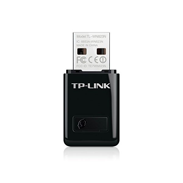 Adaptateur Wifi TP-LINK Mini TL-WN823N 300N 2.4 GHz QSS USB Noir