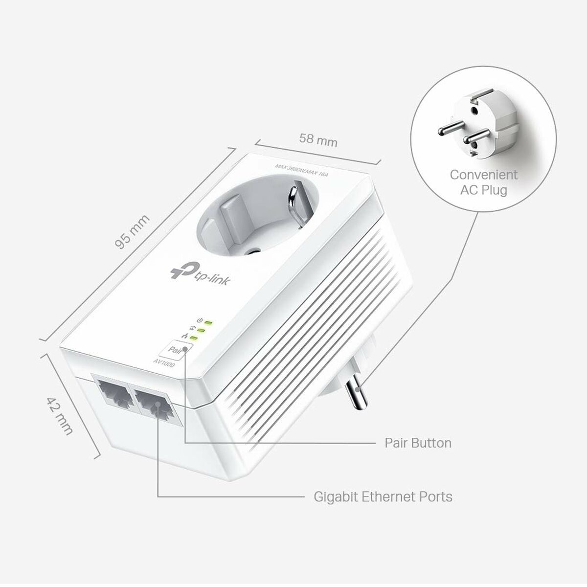Afbeeldingen van Power Line TP-Link TL-PA7027P KIT
