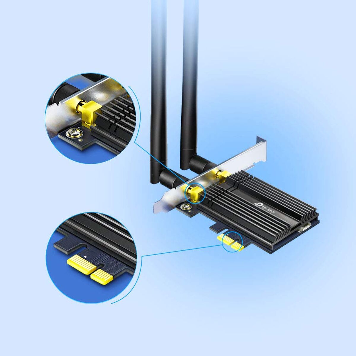 Bild von Wi-Fi Network Card TP-Link Archer TX50E 2400 Mbps PCIe