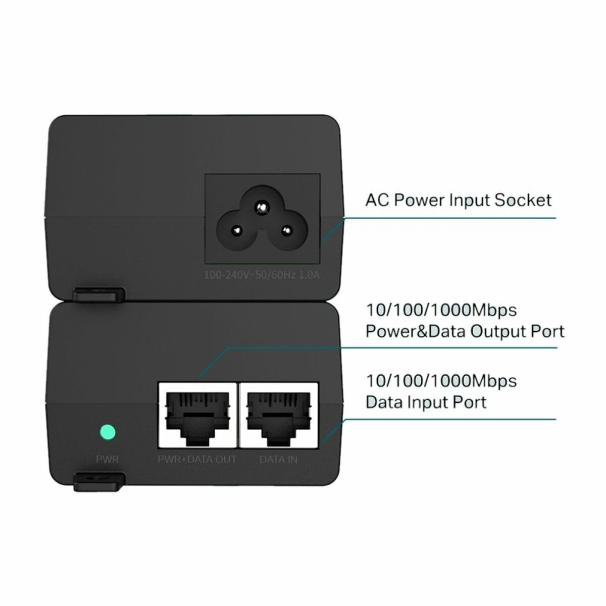 Afbeeldingen van PoE Injector TP-Link TL-POE160S