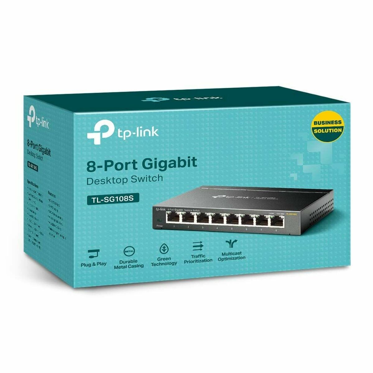 Image de Switch TP-Link TL-SG108S RJ-45 x 8 Black