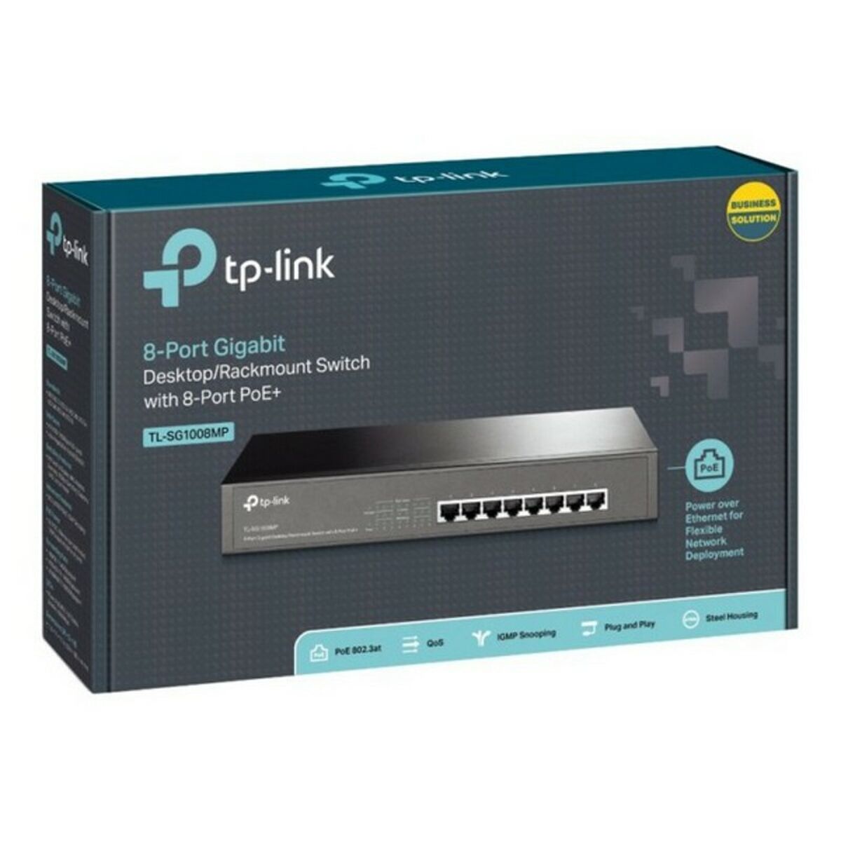 Afbeeldingen van Cabinet Switch TP-Link TL-SG1008MP RJ45 PoE 16 Gbps Black