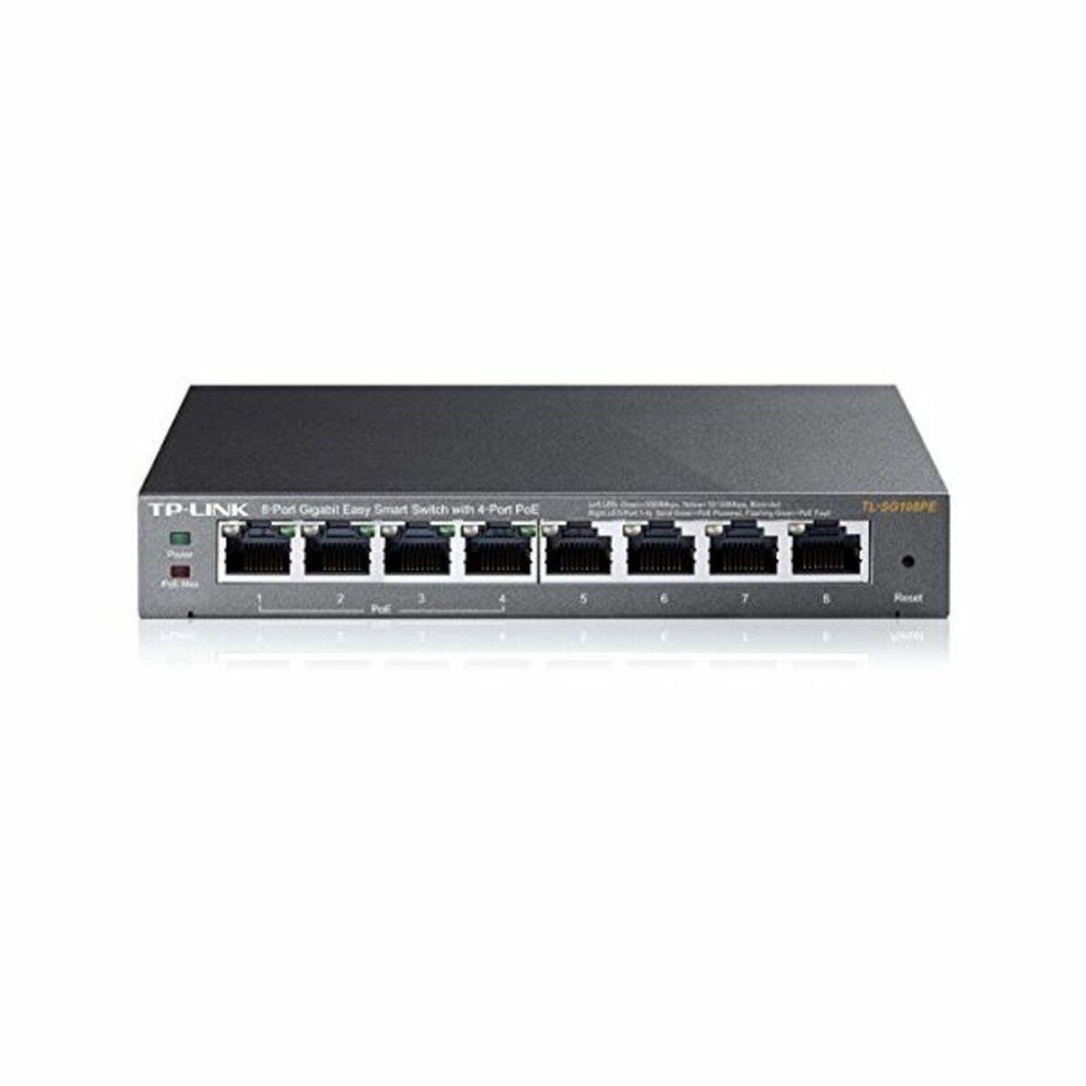 Afbeeldingen van Desktop Switch TP-Link NSWSSO0207 TL-SG108PE 8xGB 4xGB PoE