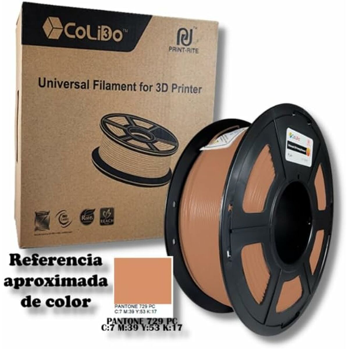 Afbeeldingen van Filament Reel CoLiDo Brown Ø 1,75 mm