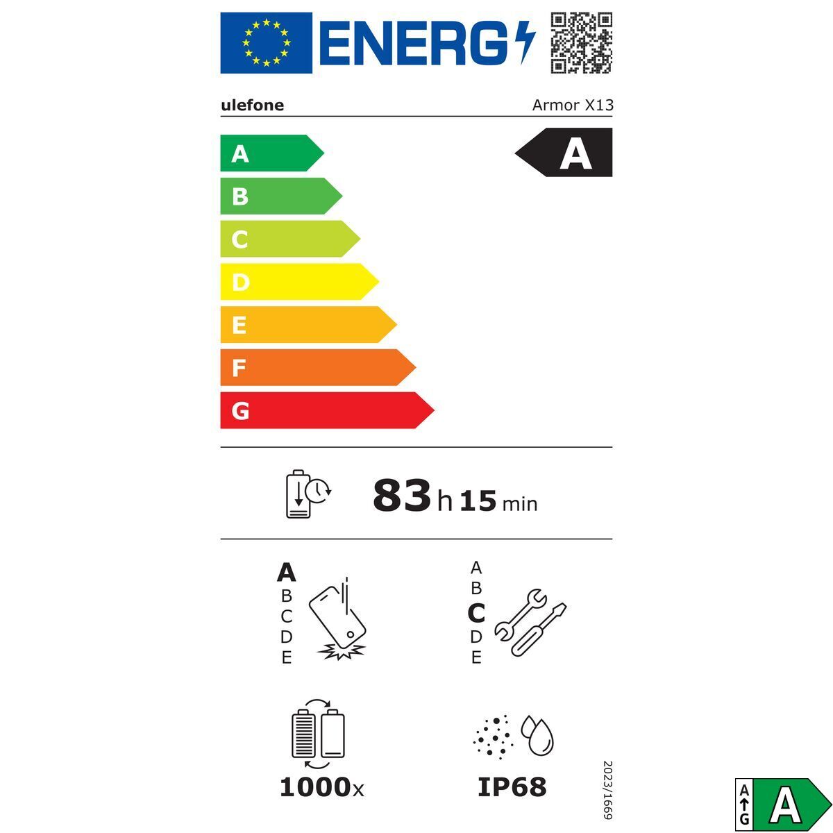 Bild von Smartphone Ulefone Armor X13 6,52" ARM Cortex-A53 6 GB RAM 64 GB Black