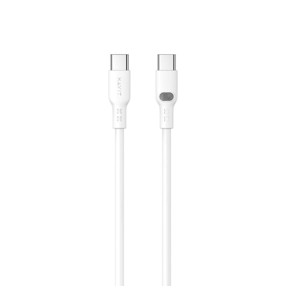 Cable USB-C a USB-C Havit CB6279 1.0m Blanco 1 m