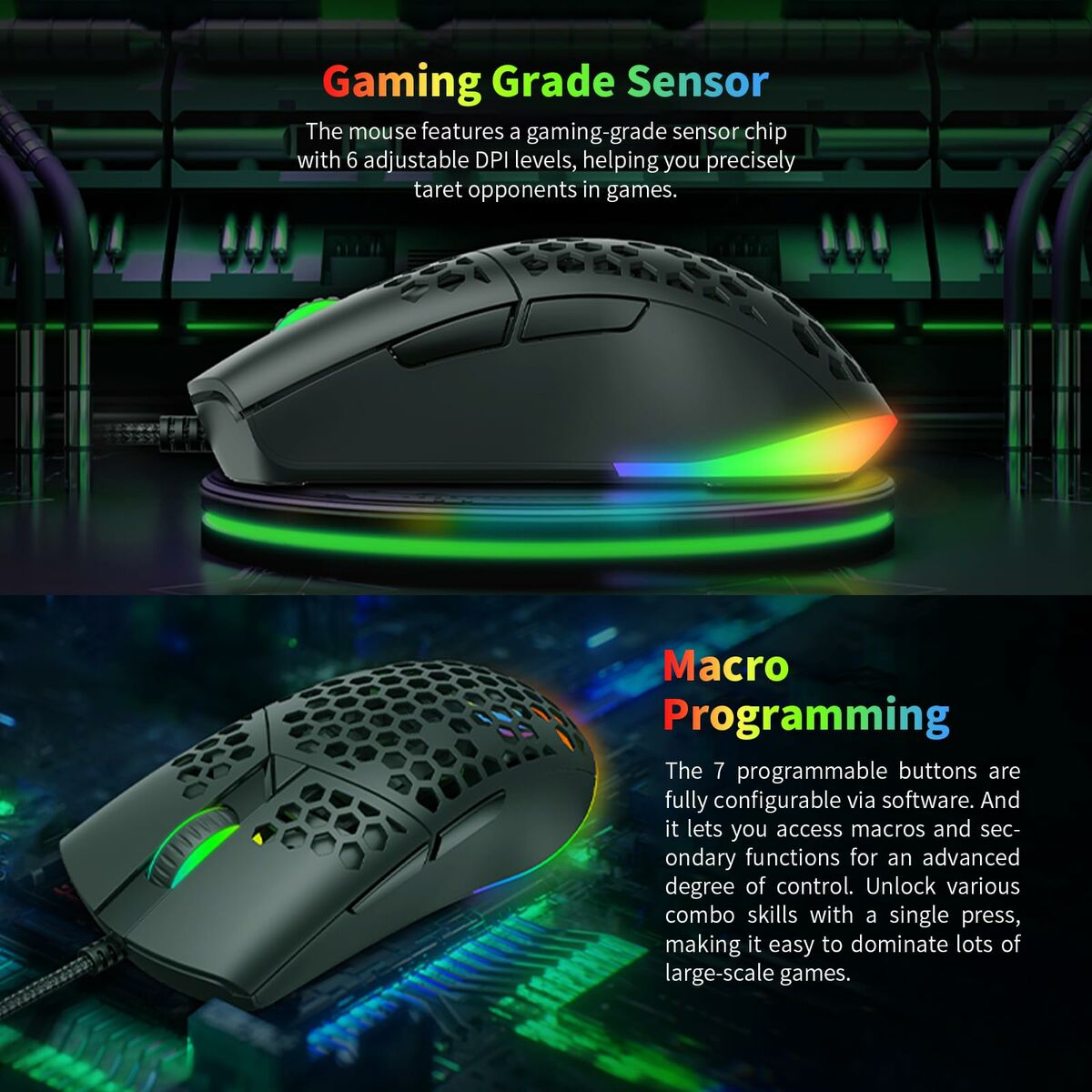 Afbeeldingen van Gaming Mouse Havit MS1036 Black