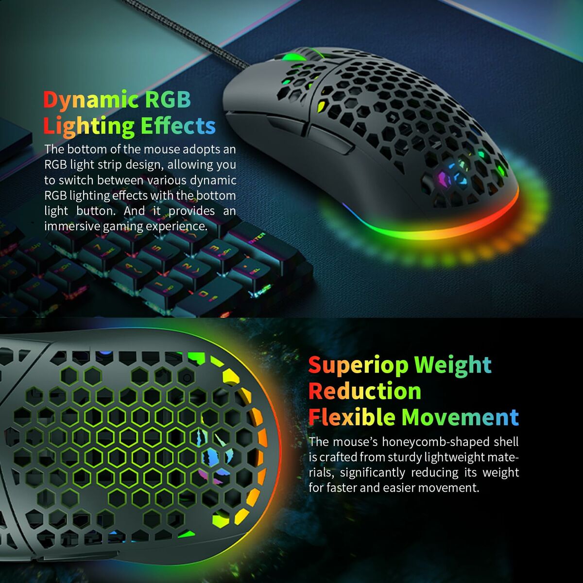 Afbeeldingen van Gaming Mouse Havit MS1036 Black
