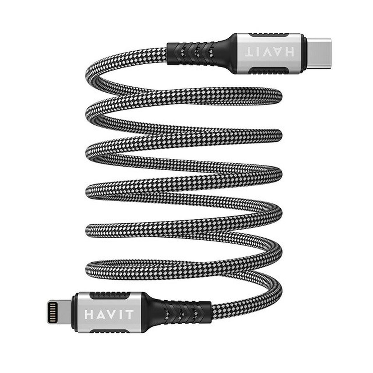 Image secondaire de Câble USB-C vers Lightning Havit CB6298 Noir 1 m