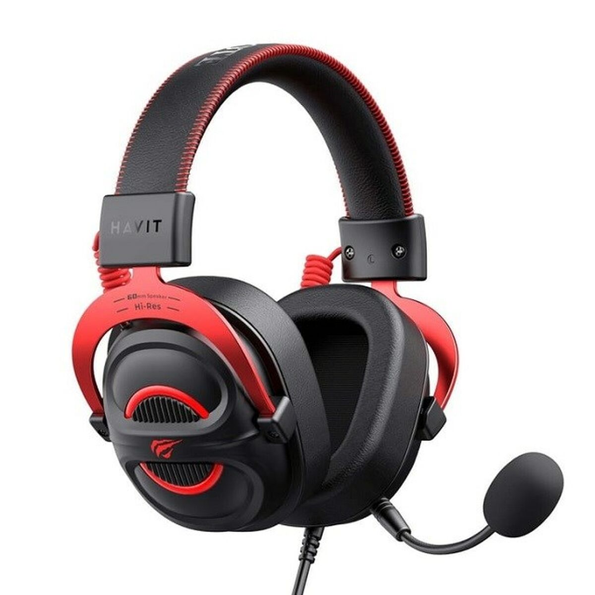 Afbeeldingen van Gaming Headset with Microphone Havit H2002E Pro Black Red