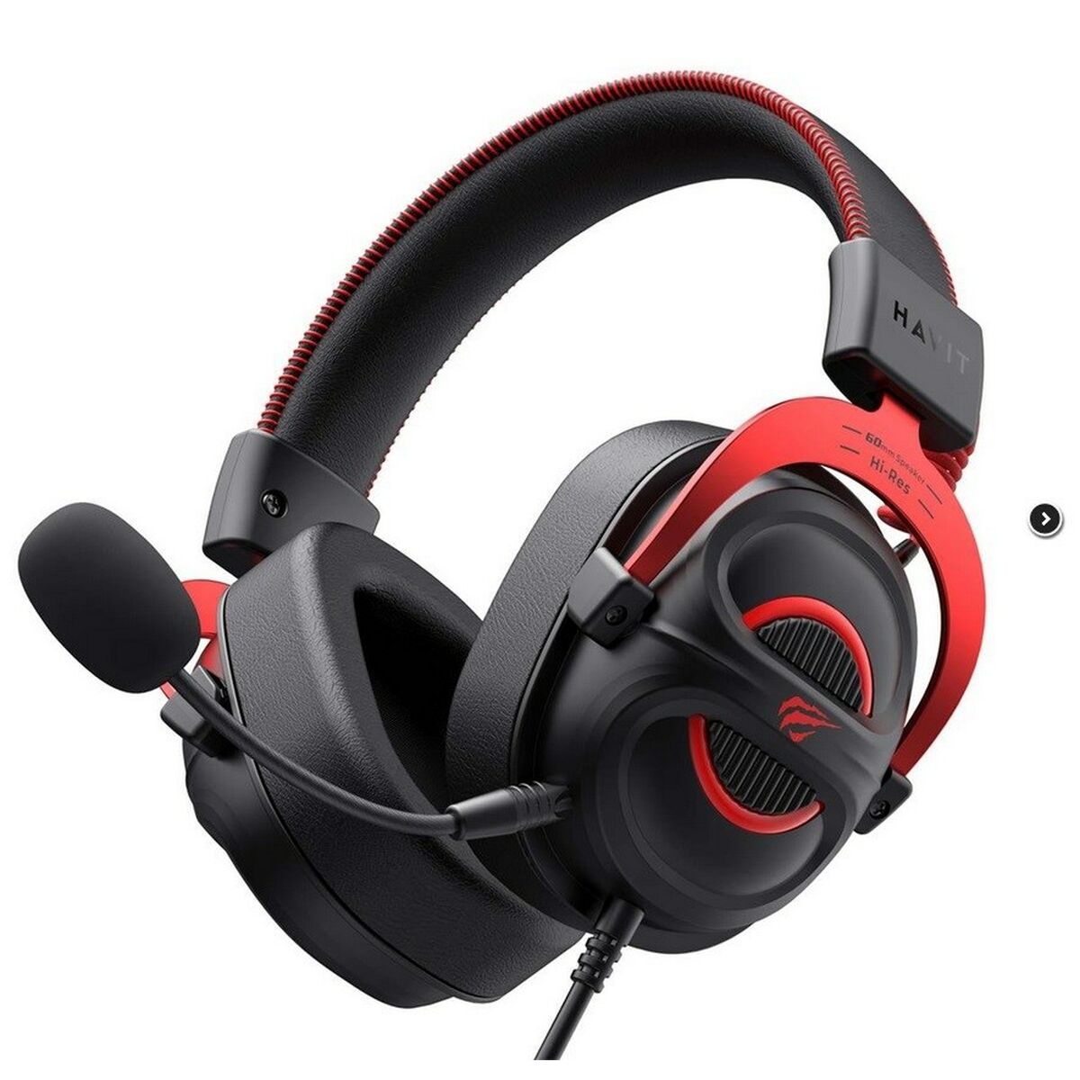 Afbeeldingen van Gaming Headset with Microphone Havit H2002E Pro Black Red
