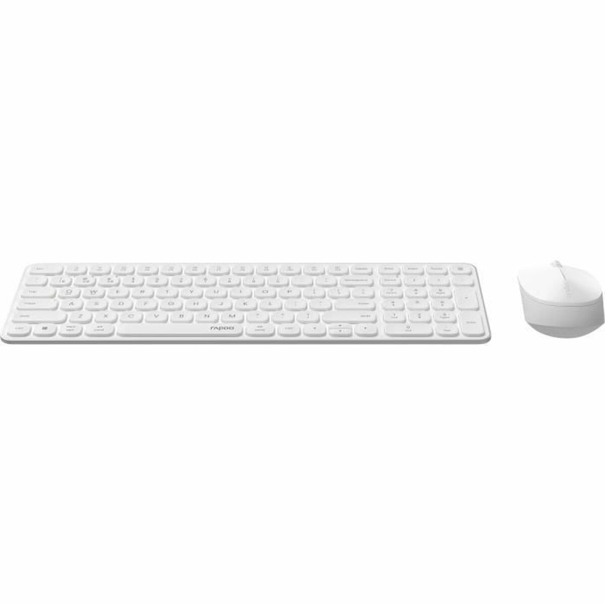 Afbeeldingen van Keyboard and Mouse Rapoo 9310M White AZERTY