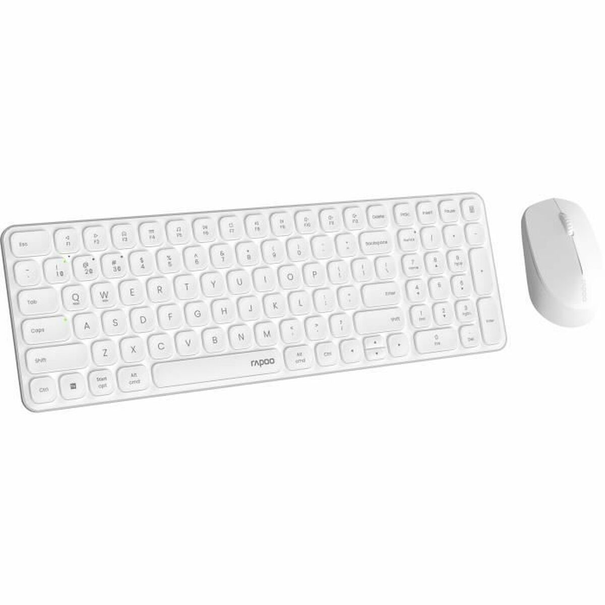 Afbeeldingen van Keyboard and Mouse Rapoo 9310M White AZERTY
