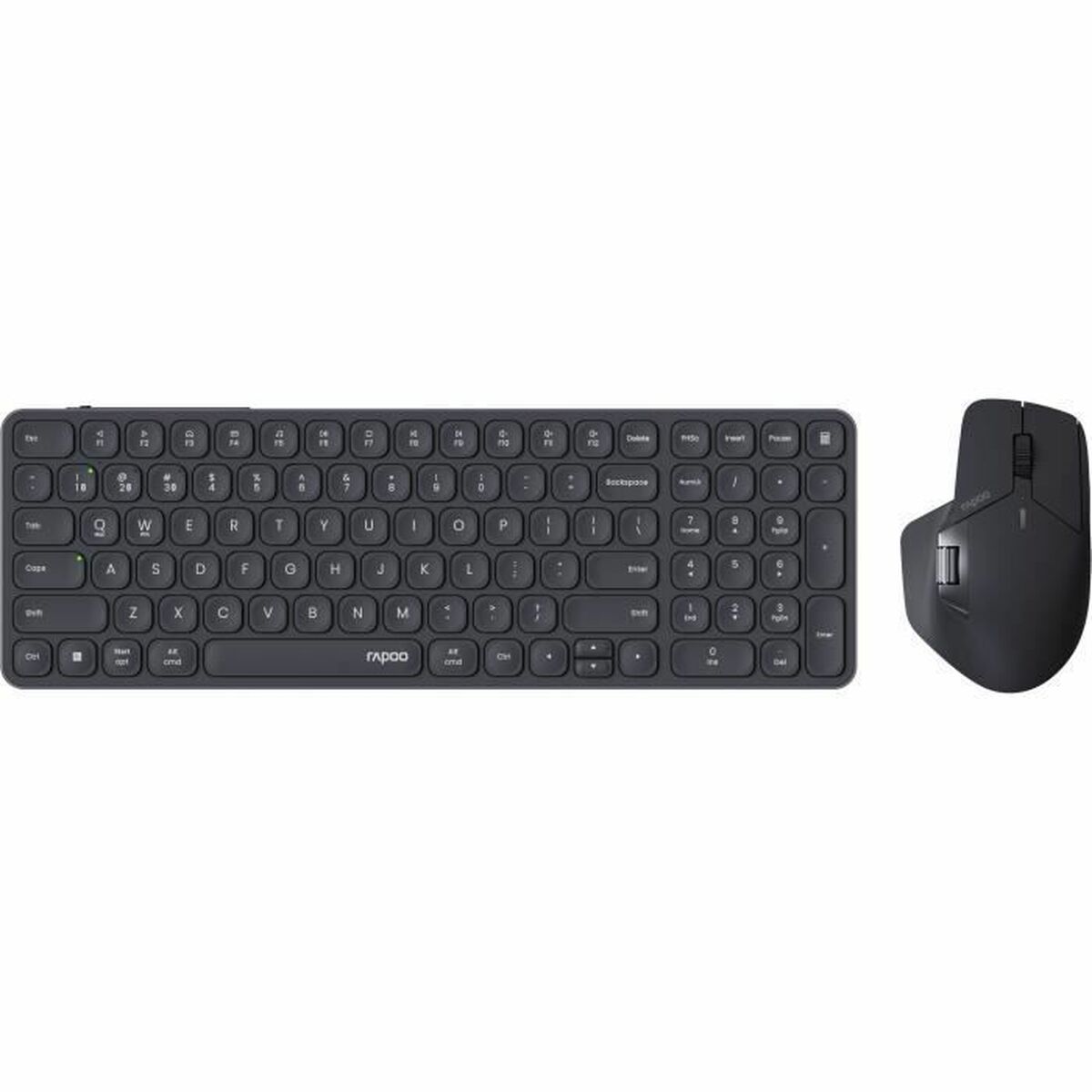 Afbeeldingen van Keyboard and Mouse Rapoo 9760M Grey AZERTY