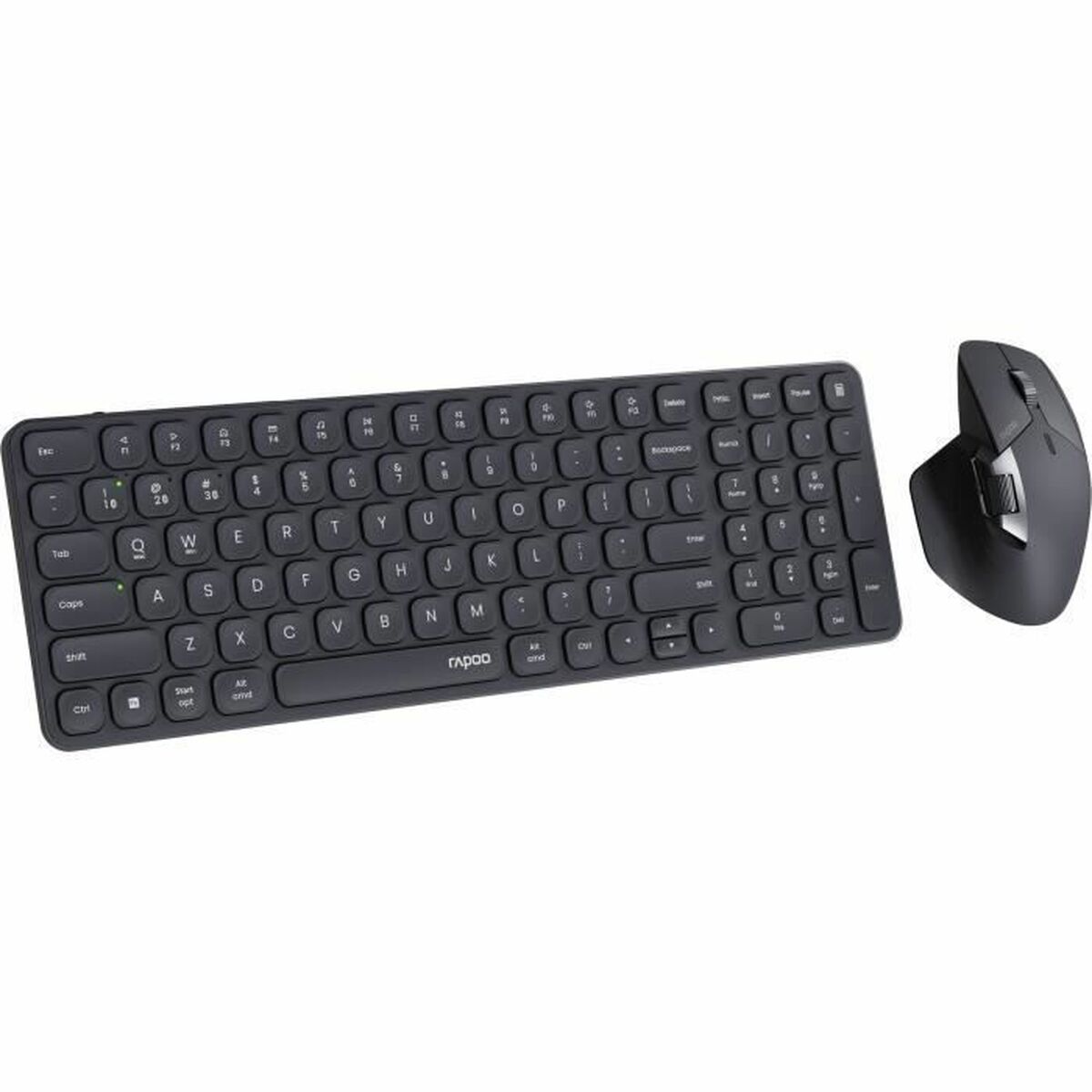 Afbeeldingen van Keyboard and Mouse Rapoo 9760M Grey AZERTY