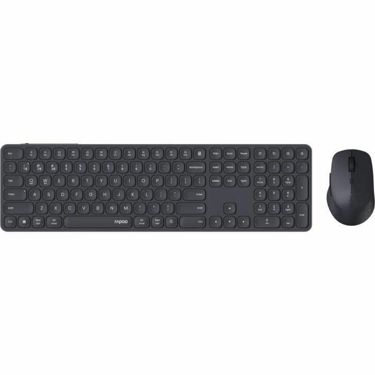 Afbeeldingen van Keyboard and Mouse Rapoo 9810M Grey AZERTY
