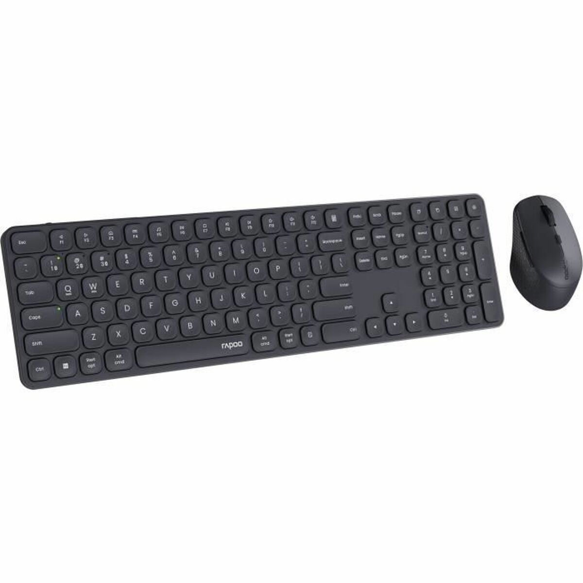 Afbeeldingen van Keyboard and Mouse Rapoo 9810M Grey AZERTY