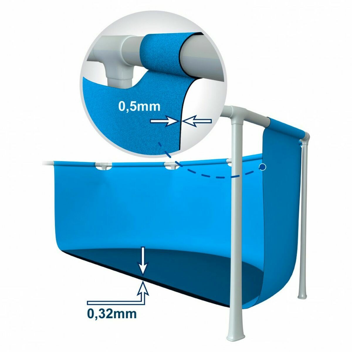 Zwembad Verwijderbaar Intex 366 x 76 cm 6503 L Rond