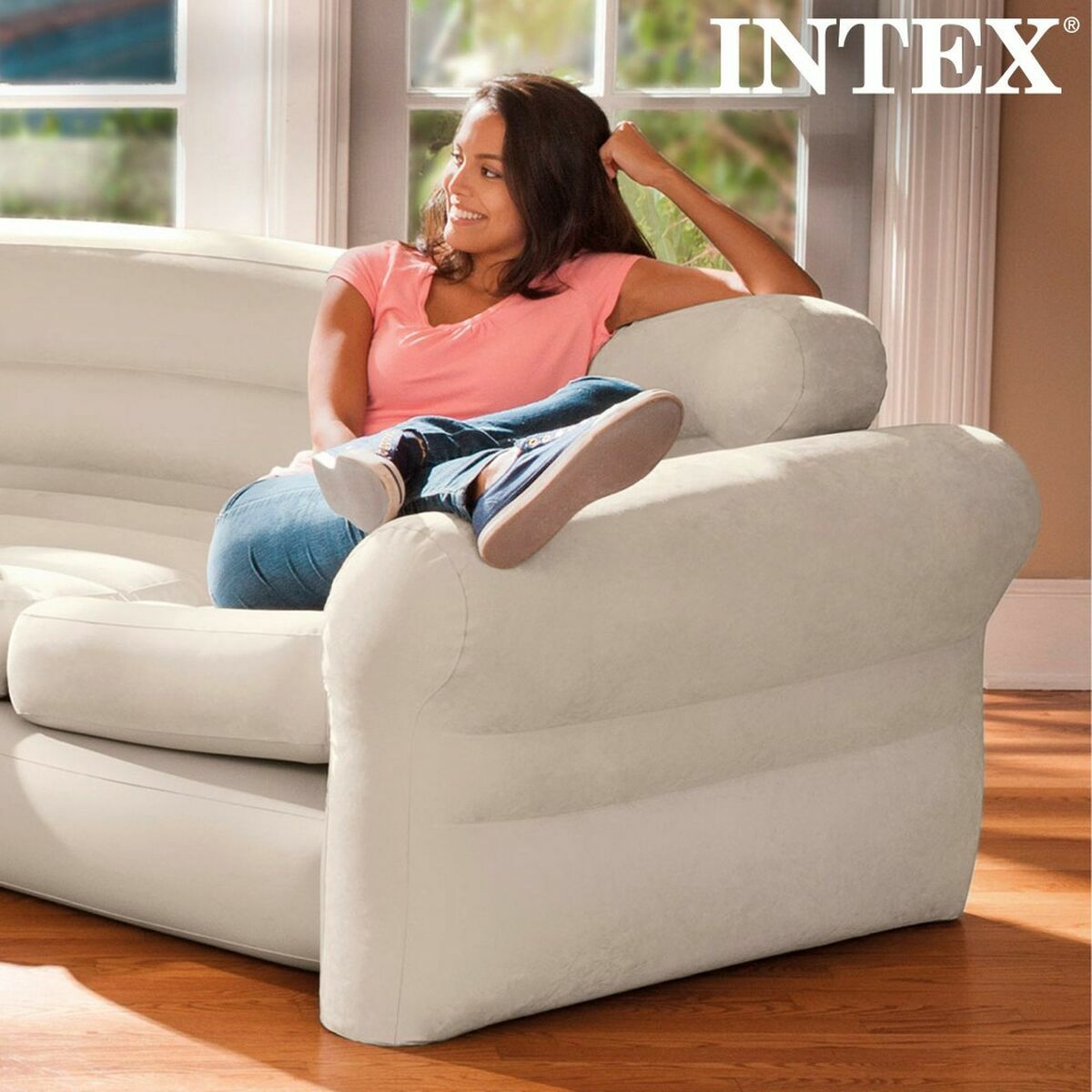 Inflatable Sofa Intex 257 x 203 x 76 cm Corner