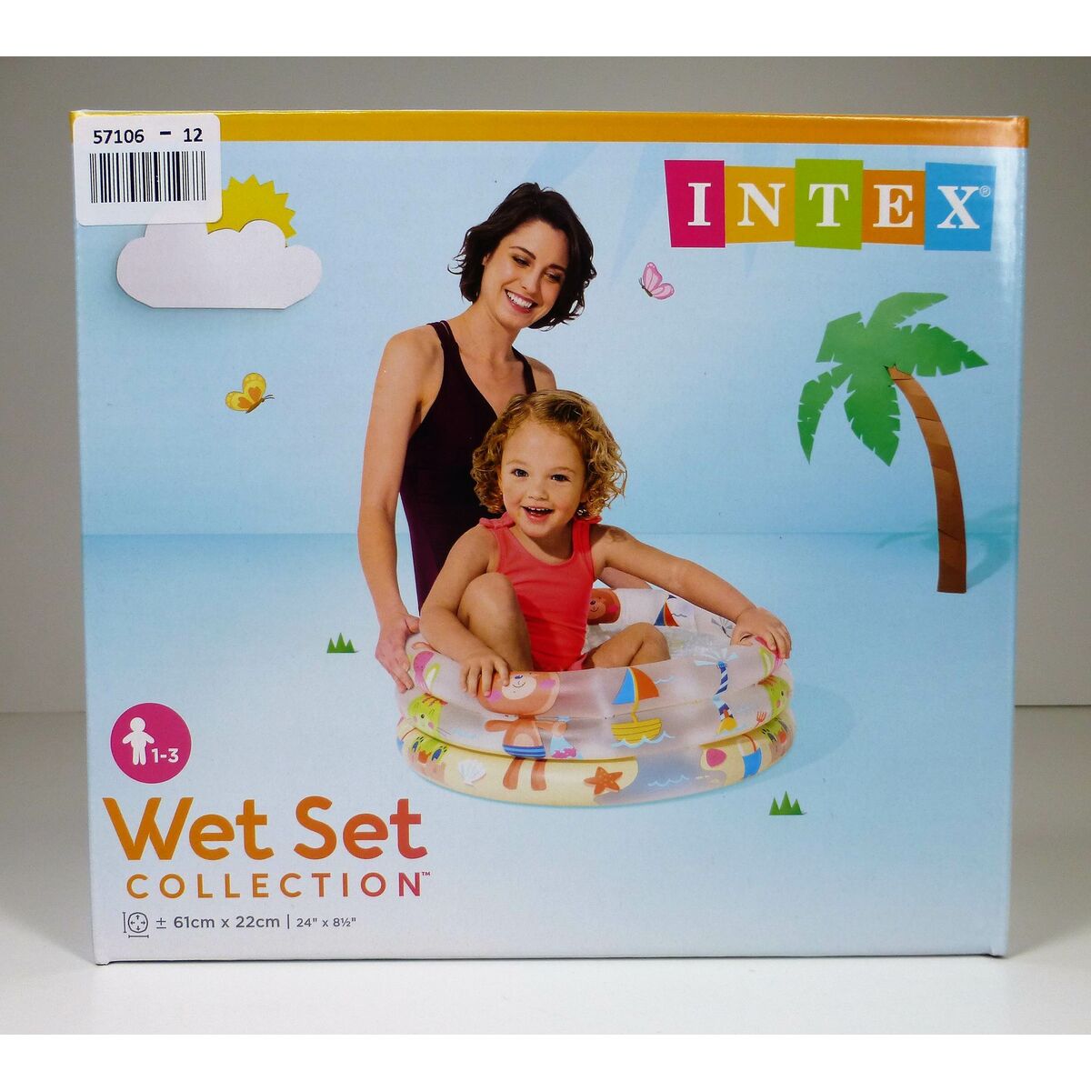 Inflatable pool Intex 57106EP-OK (61 x 22 cm) animals 100 % PVC 61 x 22 cm