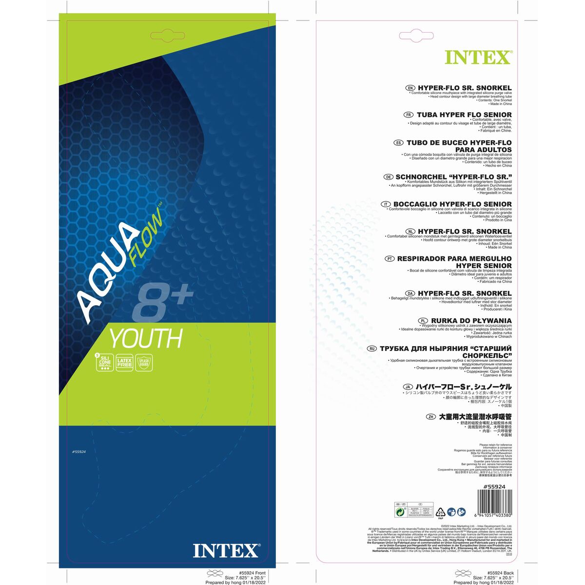 Snorkel tube Intex Hyper-Flow