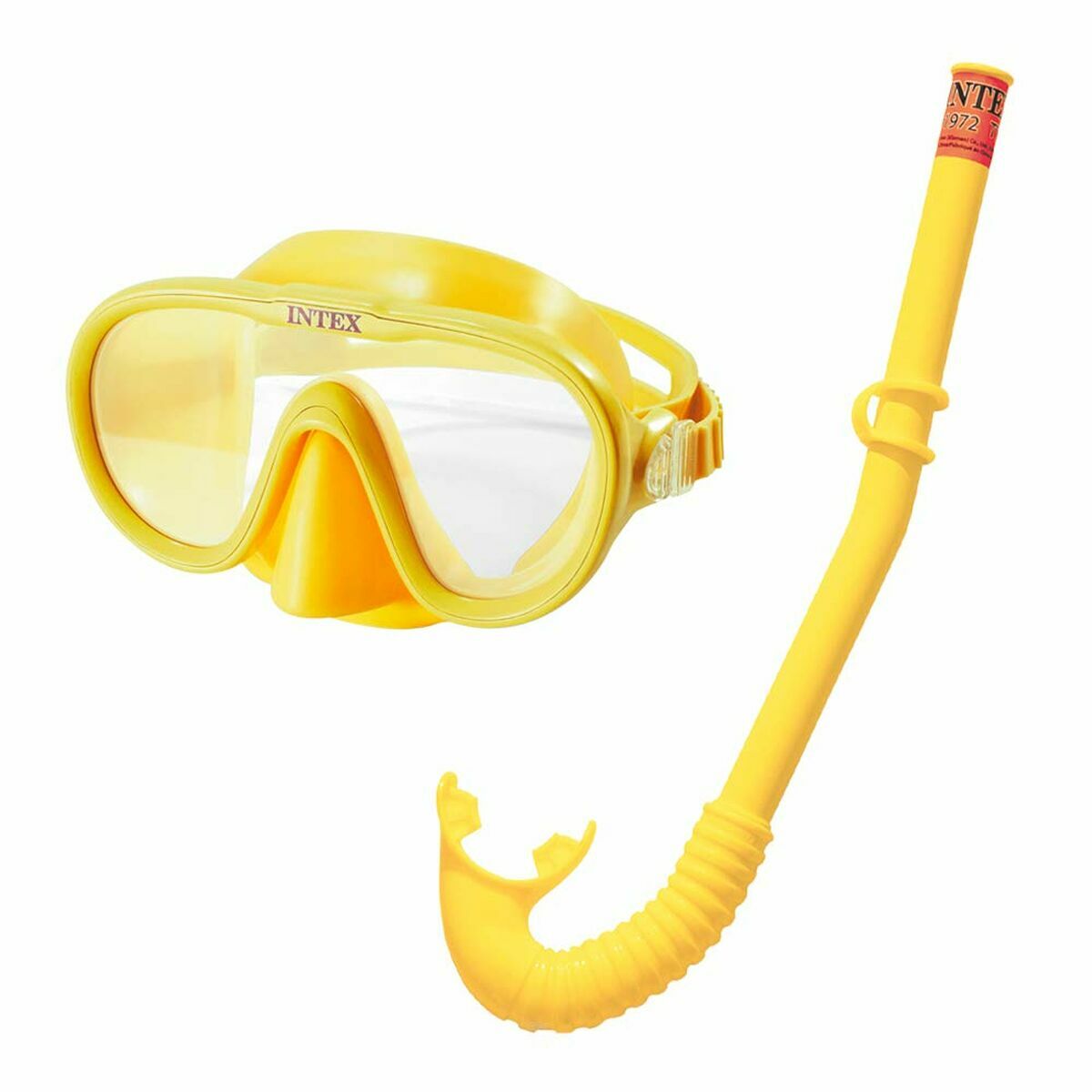 Snorkelbril en -buis voor Kinderen Intex 55642 Geel Groen