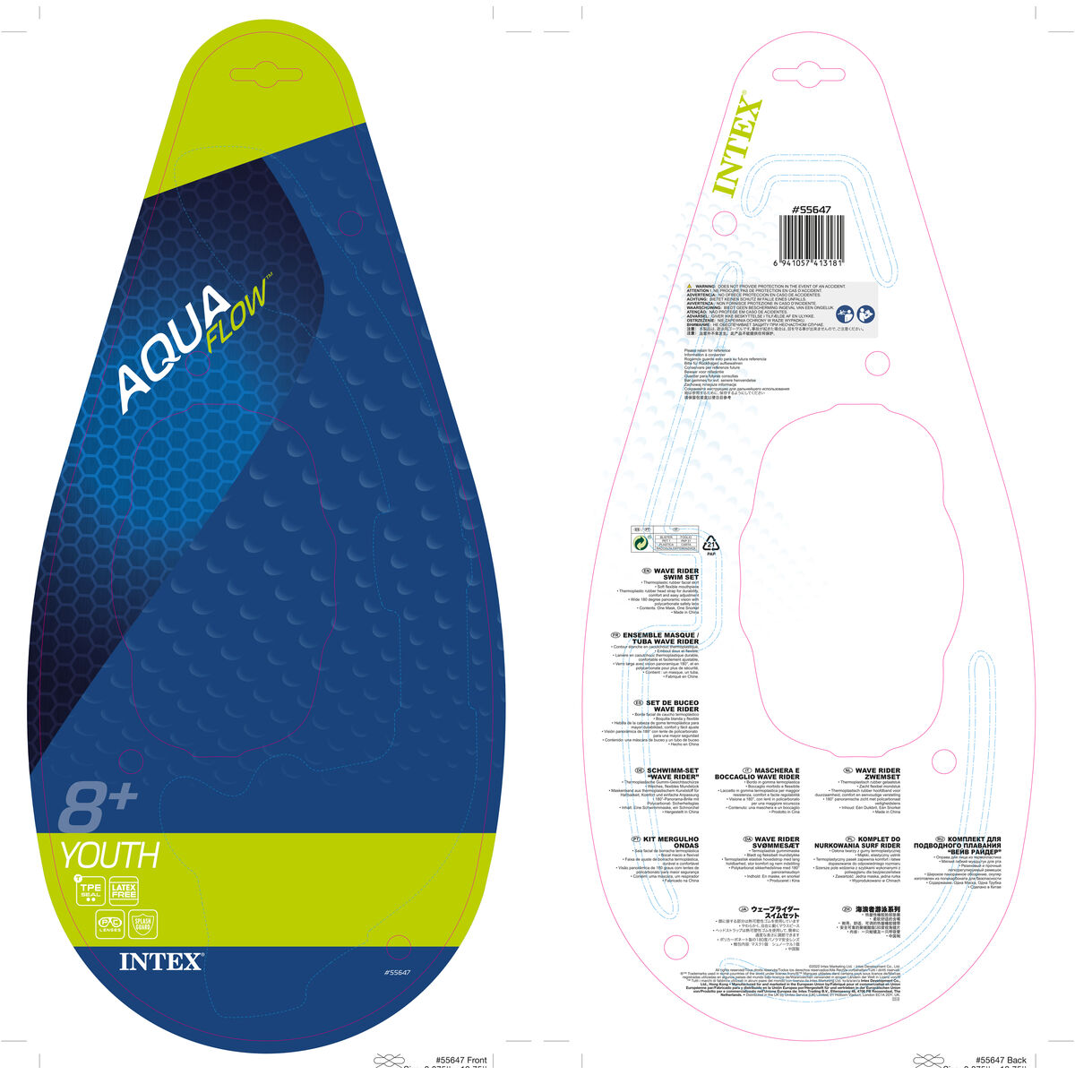 Snorkel Goggles and Tube for Children Intex 55647