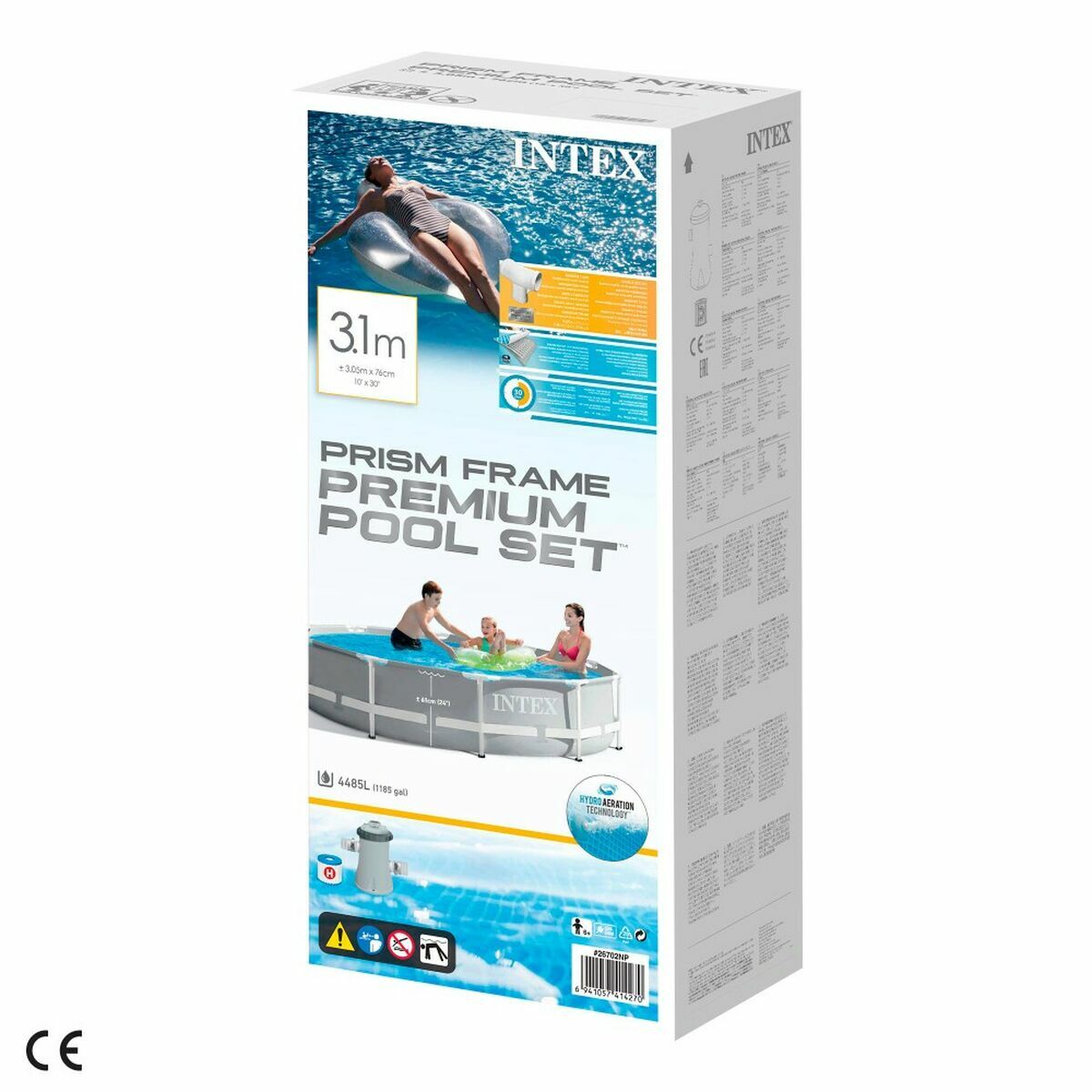 Zwembad Verwijderbaar Intex Prism Frame 305 x 76 cm 4485 L Rond