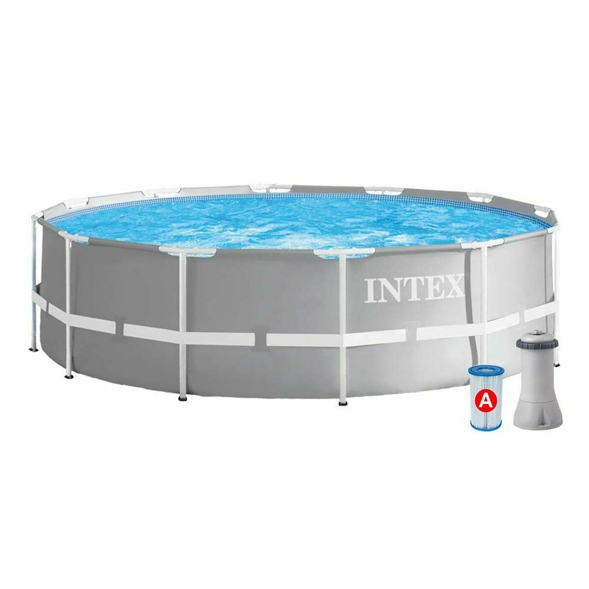 Detachable Pool Intex Prism Frame 6503 l Circular Treatment plant for swimming pool (366 x 76 cm)