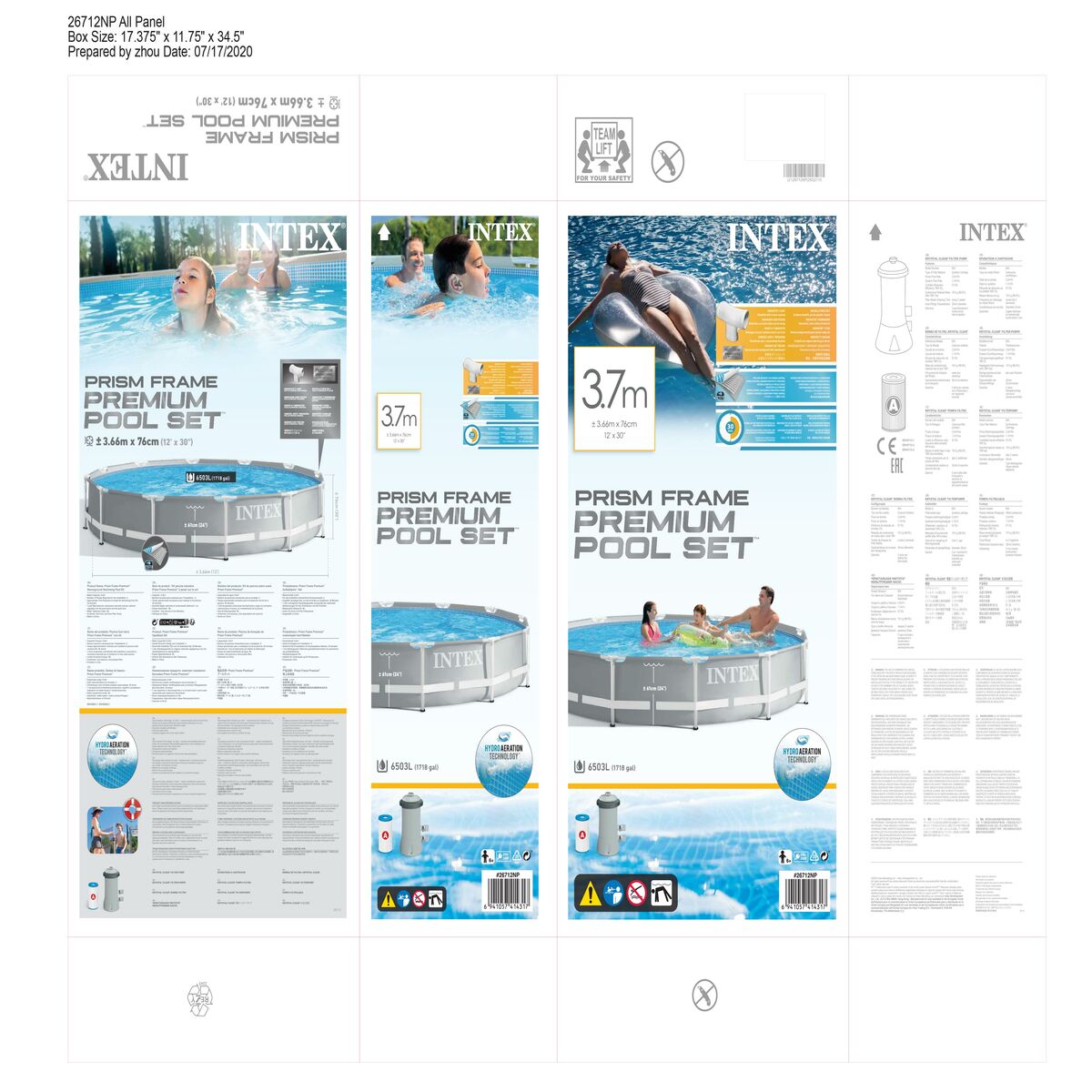 Removable pool Intex 26712 Treatment plant for swimming pool (Refurbished A)