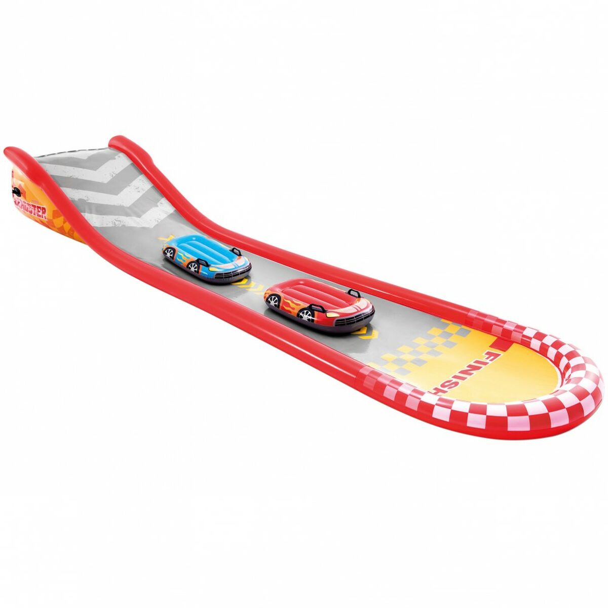 Toboggan d'eau Intex Racing Fun Gonflable Mini piste Coulissant 561 x 76 x 119 cm