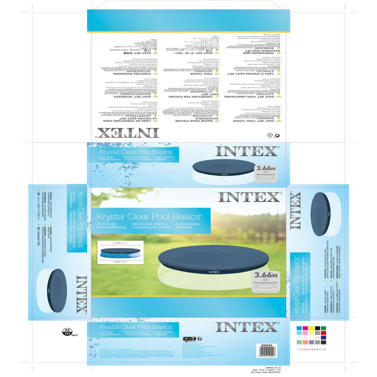 Swimming Pool Cover Intex 28022E 366 cm (366 cm)
