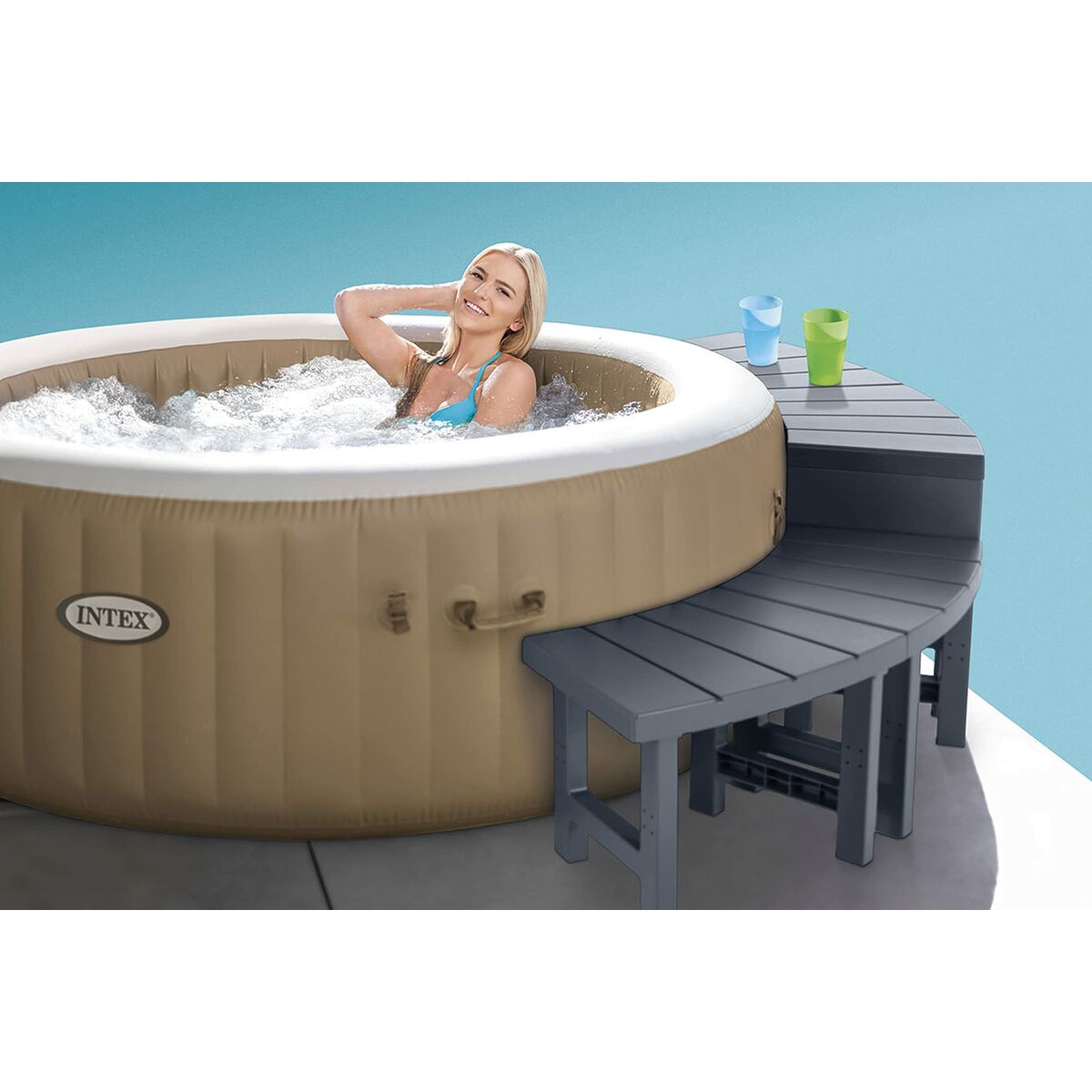 Gebogen bank Intex 28515