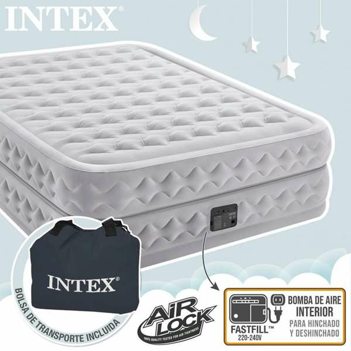 Opblaasmatras Intex 152 x 203 x 51 cm 272 kg