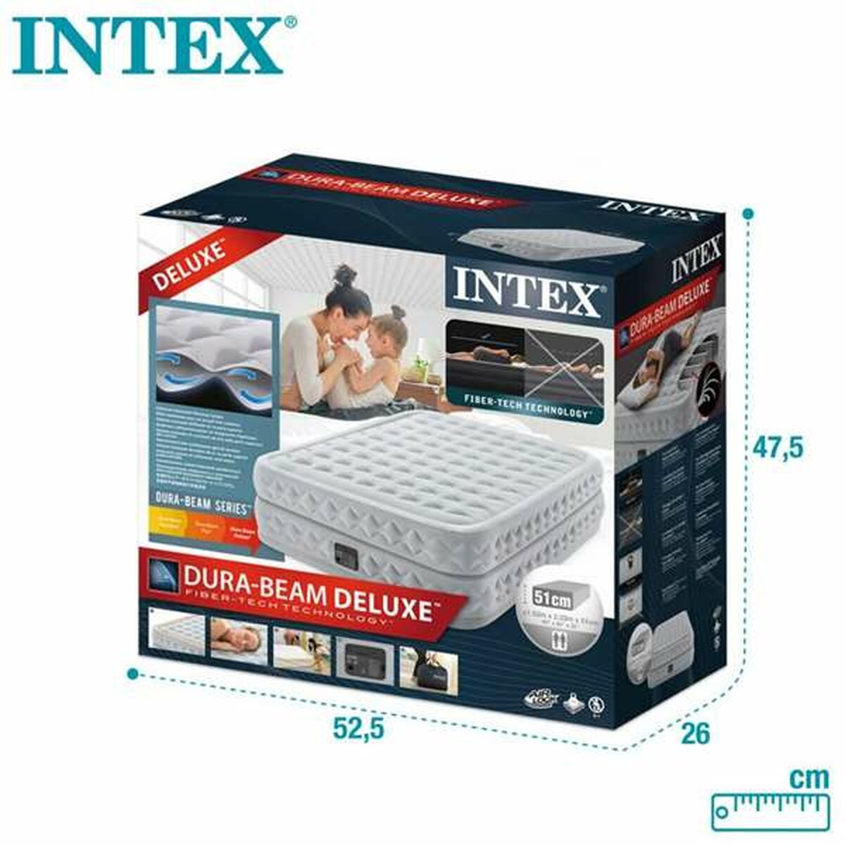 Opblaasmatras Intex 152 x 203 x 51 cm 272 kg