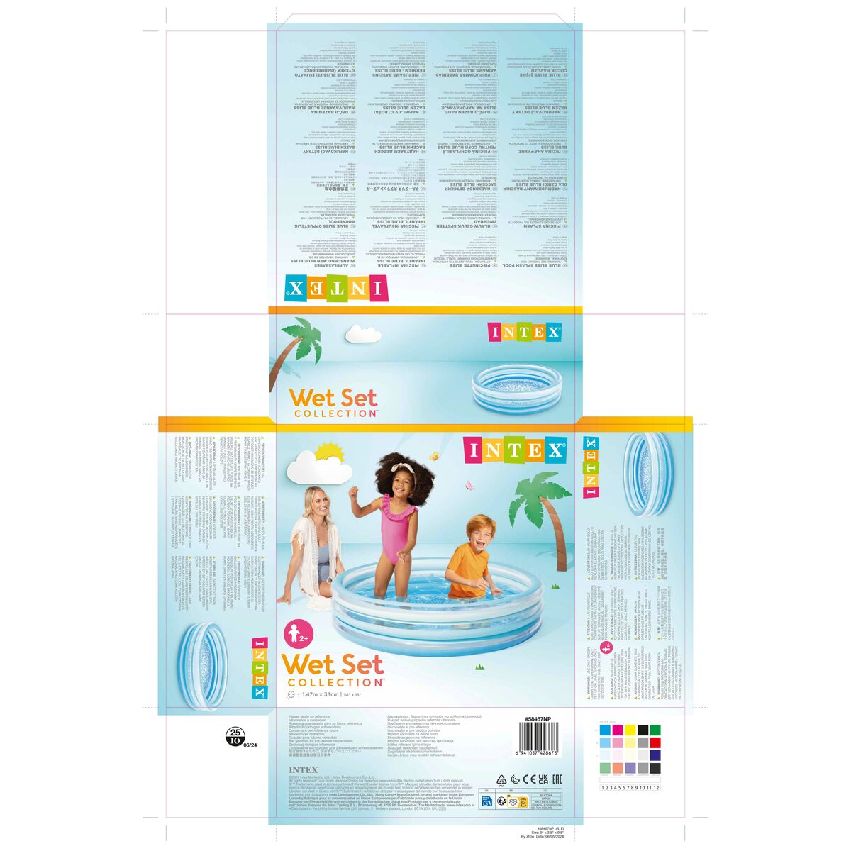 Inflatable Paddling Pool for Children Intex 147 x 33 cm